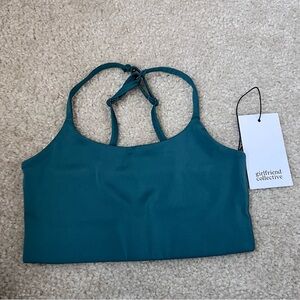 NWT Girlfriend Collective Teal Juliet Sports Bra Size XS Women